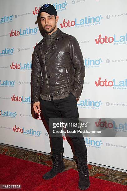 Wilmer Valderrama, Artist Coalition Co-Chair of Voto Latino, attends Voto Latino's 10th Anniversary Celebration at Hamilton Live on March 4, 2015 in...