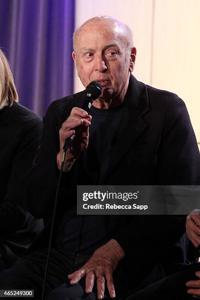 Songwriter/producer Mike Stoller speaks onstage at Steve Tyrell Celebrates "That Lovin' Feeling" With SHOF Legends at The GRAMMY Museum on March 4,...