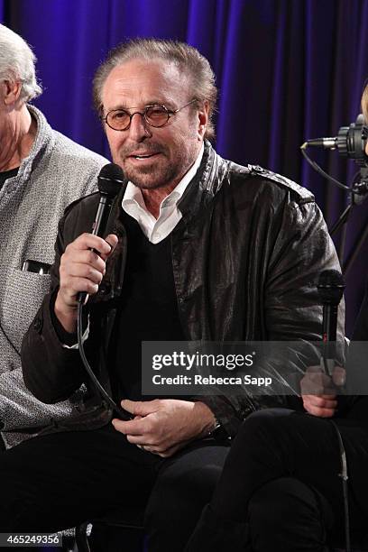 Songwriter Barry Mann speaks onstage at Steve Tyrell Celebrates "That Lovin' Feeling" With SHOF Legends at The GRAMMY Museum on March 4, 2015 in Los...