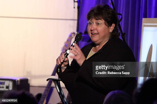 Mary Jo Mennella introduces Steve Tyrell Celebrates "That Lovin' Feeling" With SHOF Legends at The GRAMMY Museum on March 4, 2015 in Los Angeles,...