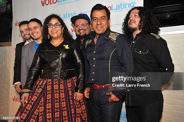 The Emmy Award wiinning band La Santa Cecilia attends Voto Latino's 10th Anniversary Celebration at Hamilton Live on March 4, 2015 in Washington, DC.