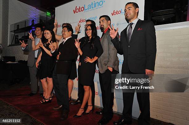 The Voto Latino Innovation Challenge finalists attend Voto Latino's 10th Anniversary Celebration at Hamilton Live on March 4, 2015 in Washington, DC.