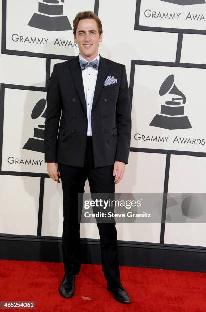 Actor Kendall Schmidt attends the 56th GRAMMY Awards at Staples Center on January 26, 2014 in Los Angeles, California.
