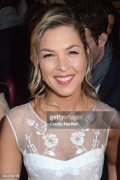 Eleonore Boccara attends the Christophe Guillarme show as part of the Paris Fashion Week Womenswear Fall/Winter 2015/2016 on March 4, 2015 in Paris,...