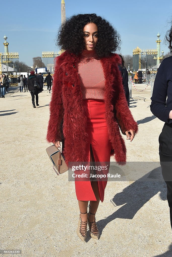 Celebrity Sightings On Day 3  Of Paris Fashion Week Fall Winter 2015/2016