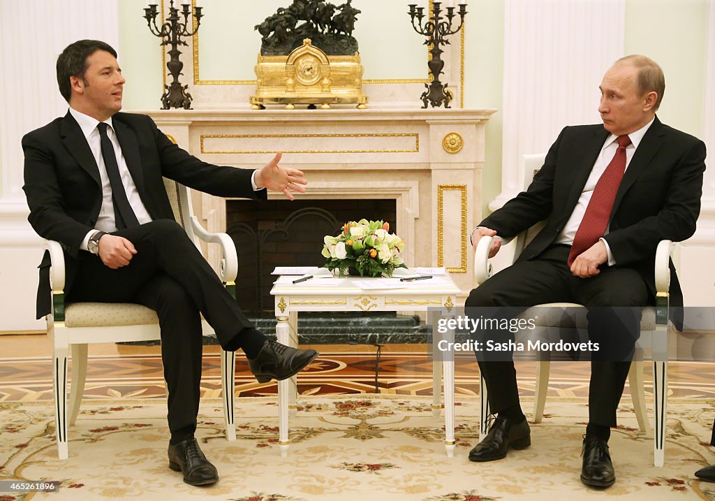 Italian Prime Minister Matteo Renzi Visits Russia
