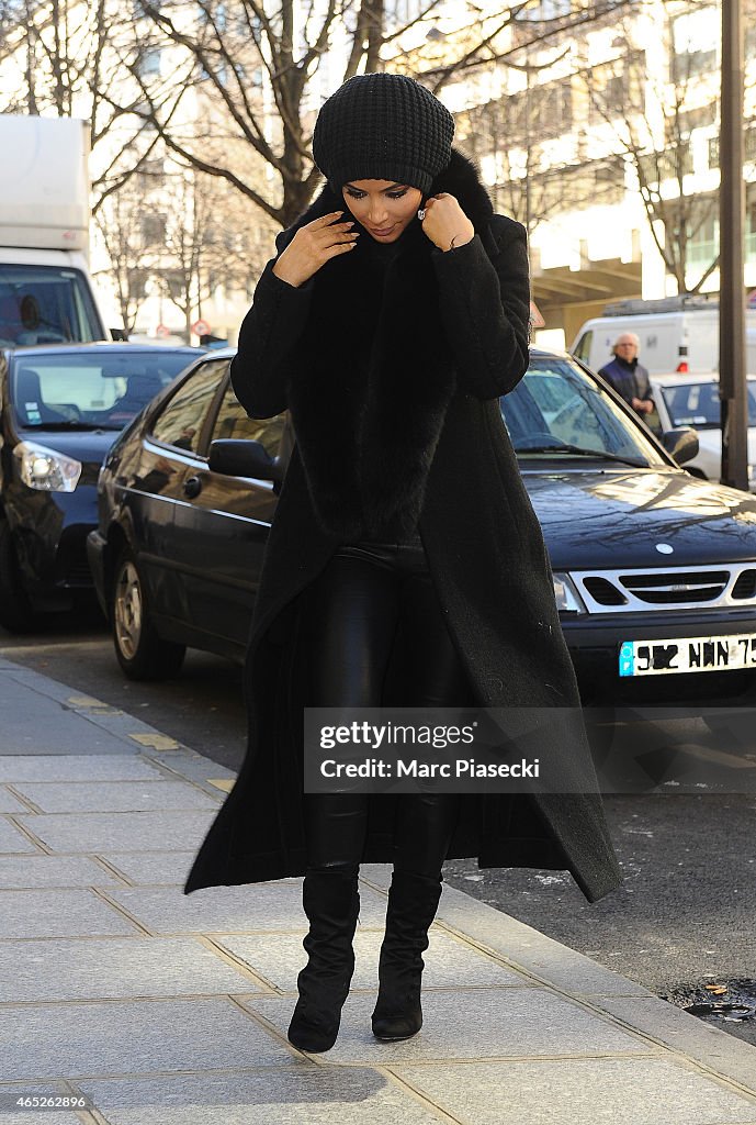Kim Kardashian West and Kanye West Sighting In Paris -  March 05, 2015