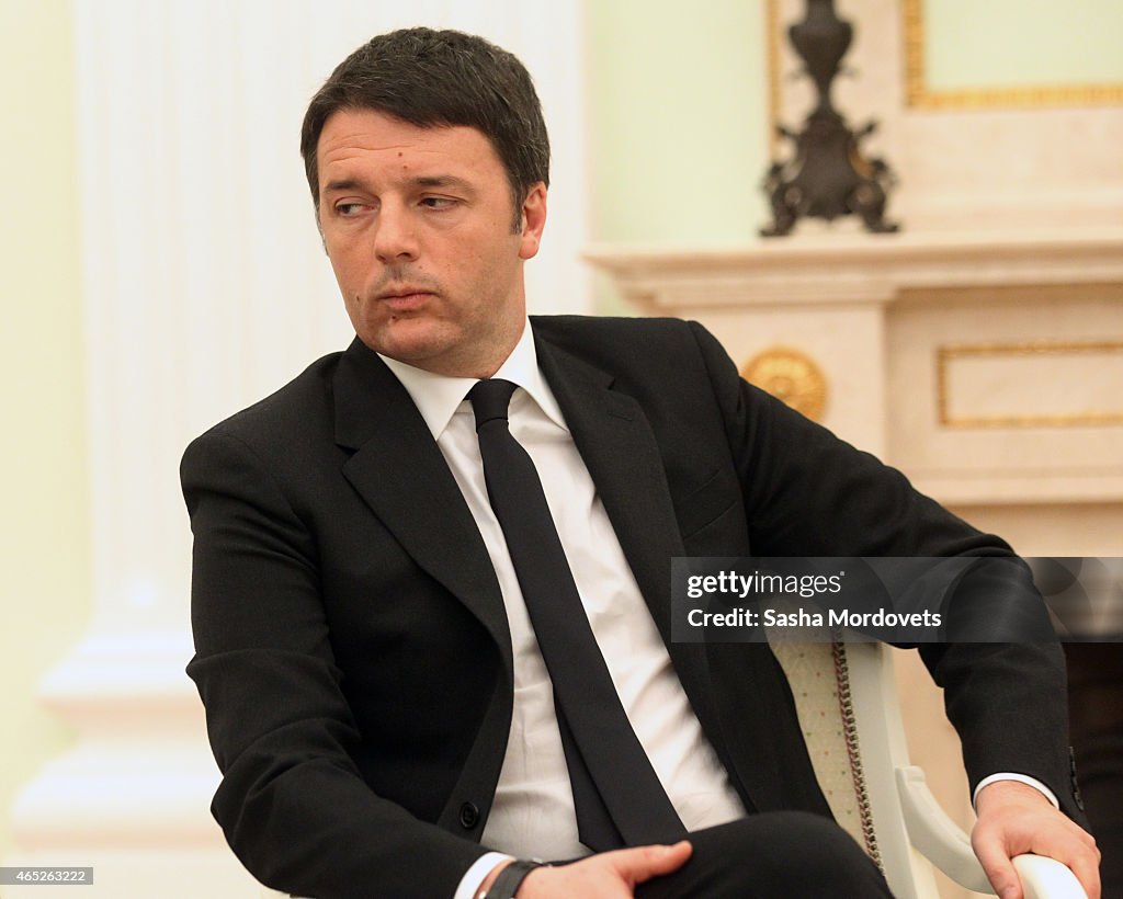 Italian Prime Minister Matteo Renzi Visits Russia