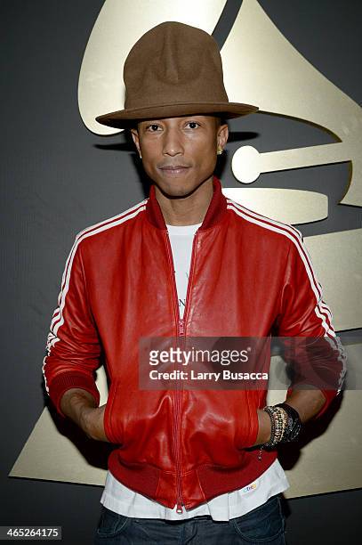 Recording artist Pharrell Williams attends the 56th GRAMMY Awards at Staples Center on January 26, 2014 in Los Angeles, California.