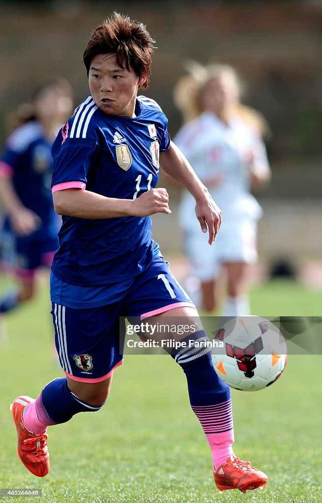 Japan v Denmark - Women's Algarve Cup 2015