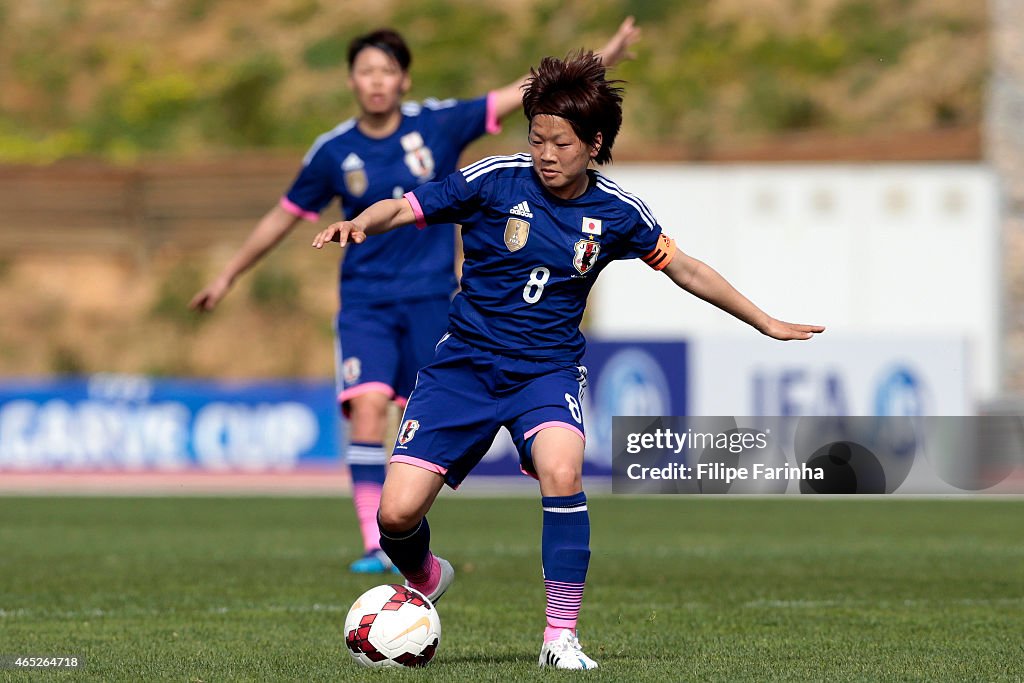 Japan v Denmark - Women's Algarve Cup 2015