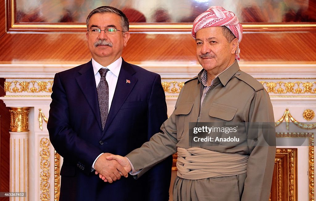 Turkish Defense Minister Ismet Yilmaz in Iraq