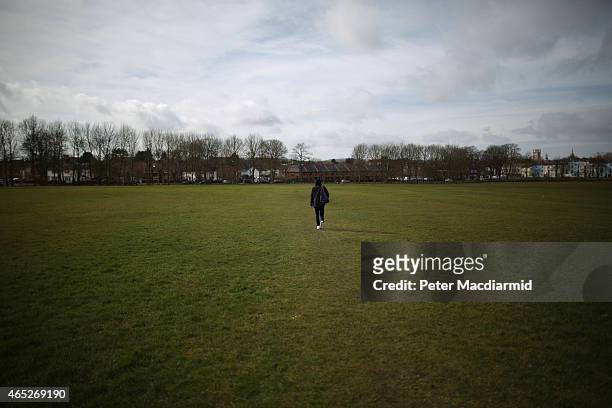 Youth walks in South Park near Oxford on March 5, 2015 in England. A recent serious case review, revealed that 373 girls had been sexually exploited...