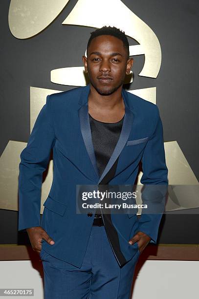 Rapper Kendrick Lamar attends the 56th GRAMMY Awards at Staples Center on January 26, 2014 in Los Angeles, California.