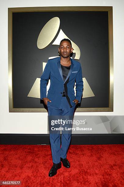 Rapper Kendrick Lamar attends the 56th GRAMMY Awards at Staples Center on January 26, 2014 in Los Angeles, California.