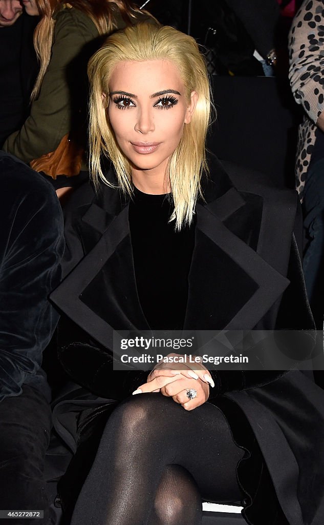 Balmain : Front Row - Paris Fashion Week Womenswear Fall/Winter 2015/2016