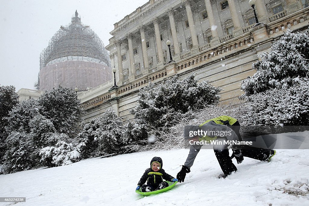 March Snowstorm Hits Washington DC Area