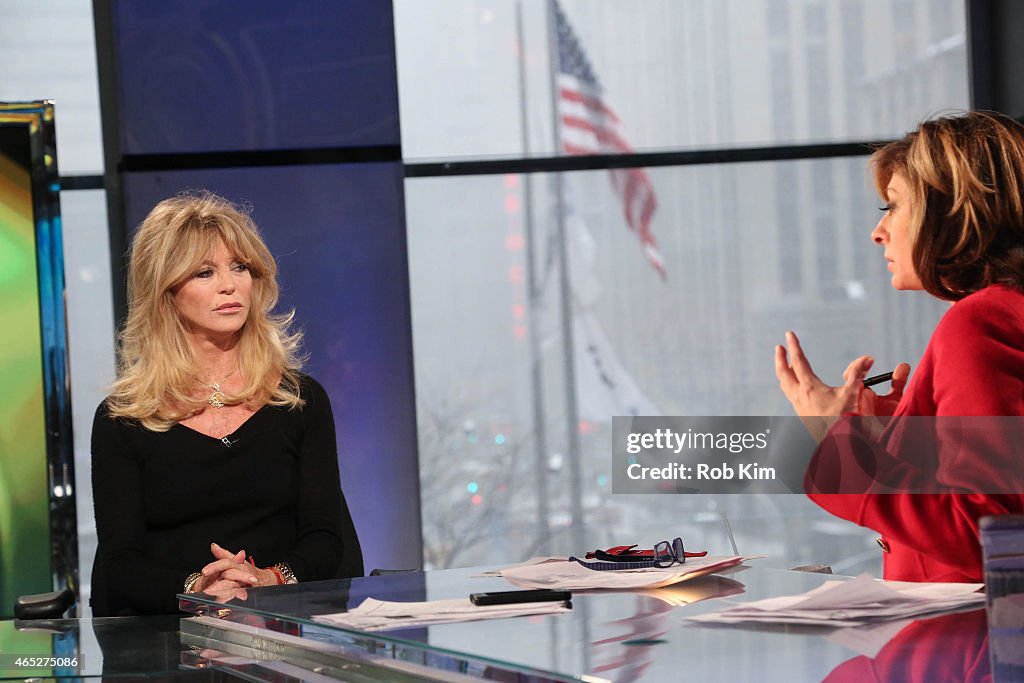 Goldie Hawn Visits "Opening Bell With Maria Bartiromo" On FOX Business Network