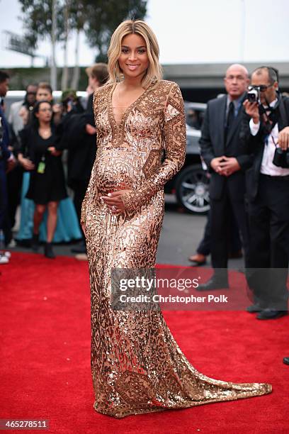 Singer Ciara Harris attends the 56th GRAMMY Awards at Staples Center on January 26, 2014 in Los Angeles, California.