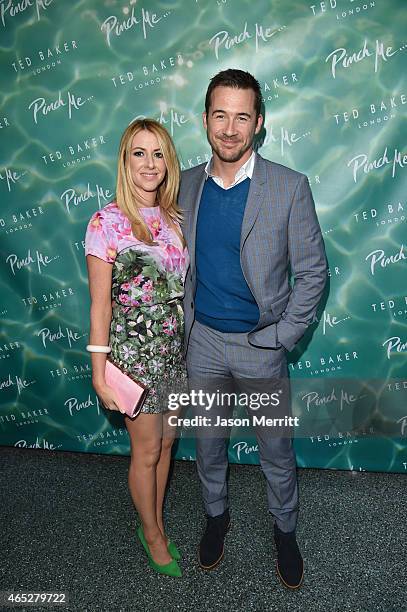 Katy O'Grady and Barry Sloane attend the Ted Baker London's SS15 launch event at Avalon Hotel on March 4, 2015 in Beverly Hills, California.