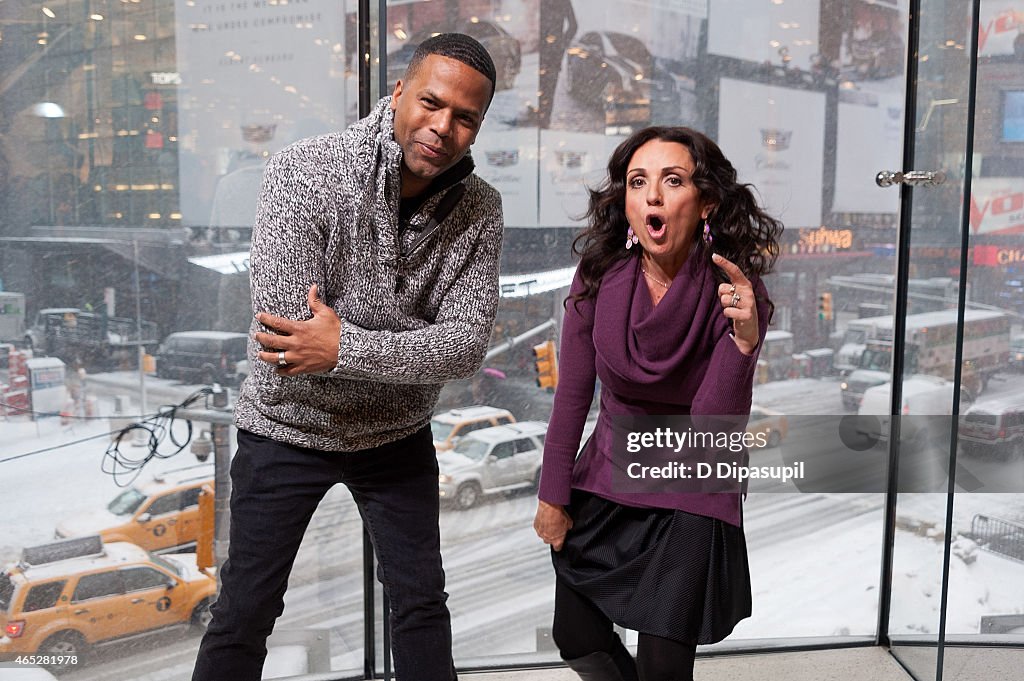 Jenni Pulos Visits "Extra"