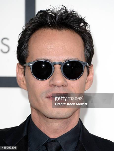 Singer Marc Anthony attends the 56th GRAMMY Awards at Staples Center on January 26, 2014 in Los Angeles, California.