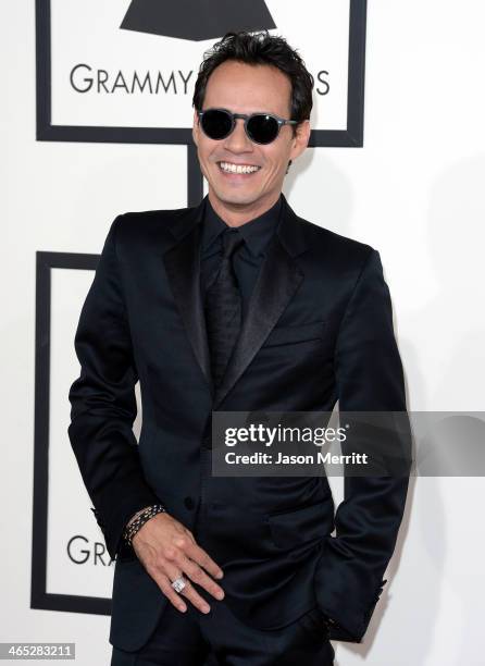 Singer Marc Anthony attends the 56th GRAMMY Awards at Staples Center on January 26, 2014 in Los Angeles, California.