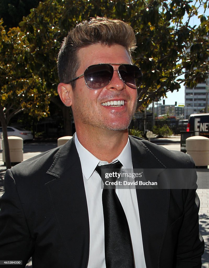 "Blurred Lines" Musicians Robin Thicke And Pharrell Williams Lawsuit By Children Of R&B Legend Marvin Gaye Trial