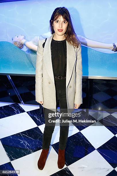 Jeanne Damas attends Prada The Iconoclasts, Paris 2015 on March 5, 2015 in Paris, France.
