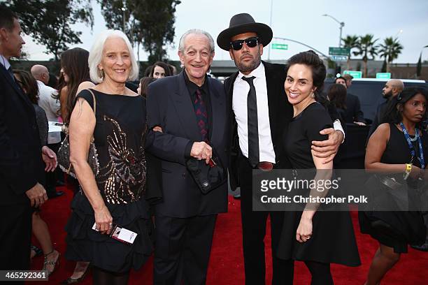 Musician Charlie Musselwhite , musician Ben Harper and guests attend the 56th GRAMMY Awards at Staples Center on January 26, 2014 in Los Angeles,...