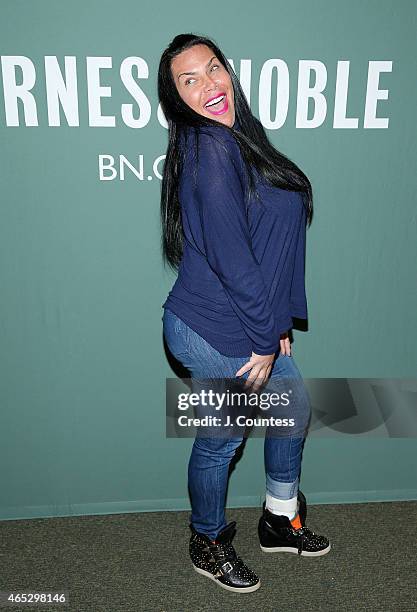 Reality TV personality Renee Graziano attends an instore event at Barnes & Noble Tribeca on March 5, 2015 in New York City.