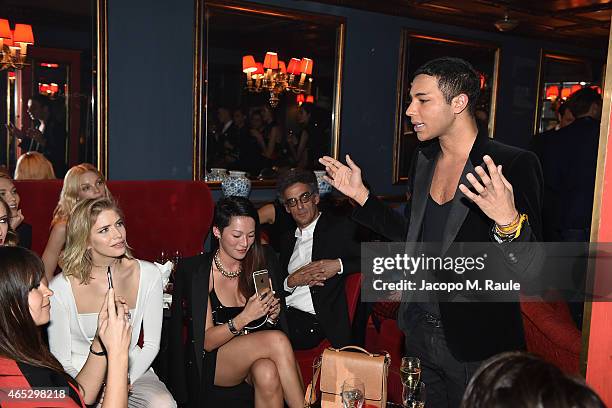 Olivier Rousteing attends the Balmain Aftershow Dinner as part of the Paris Fashion Week Womenswear Fall/Winter 2015/2016 on March 5, 2015 in Paris,...