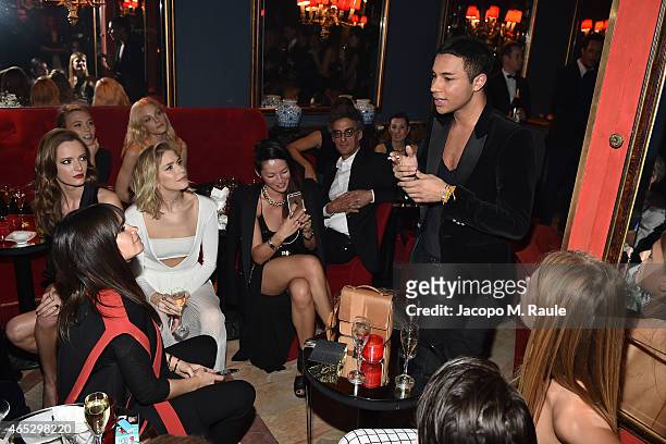 Olivier Rousteing attends the Balmain Aftershow Dinner as part of the Paris Fashion Week Womenswear Fall/Winter 2015/2016 on March 5, 2015 in Paris,...