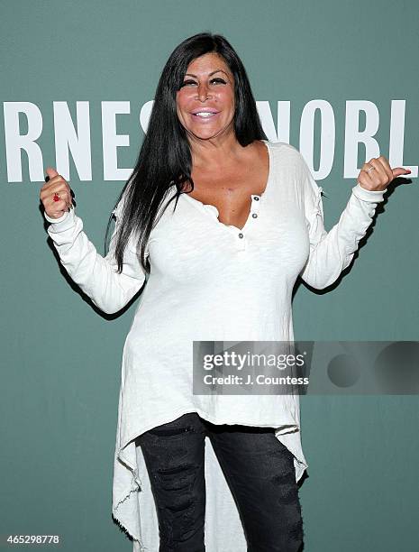 Reality TV personality "Big" Ang Raiola attends an instore event at Barnes & Noble Tribeca on March 5, 2015 in New York City.