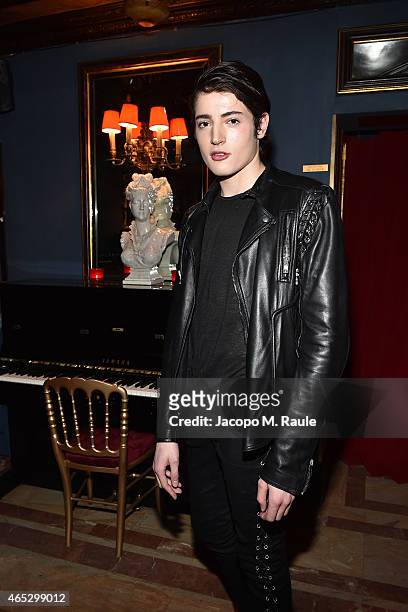 Harry Brant attends the Balmain Aftershow Dinner as part of the Paris Fashion Week Womenswear Fall/Winter 2015/2016 on March 5, 2015 in Paris, France.