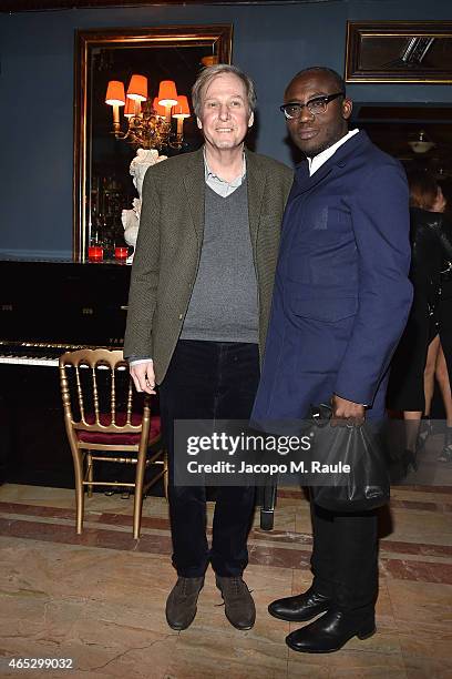 Edward Enninful attends the Balmain Aftershow Dinner as part of the Paris Fashion Week Womenswear Fall/Winter 2015/2016 on March 5, 2015 in Paris,...