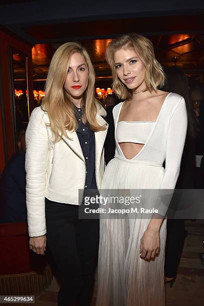 Elena Perminova attends the Balmain Aftershow Dinner as part of the Paris Fashion Week Womenswear Fall/Winter 2015/2016 on March 5, 2015 in Paris,...