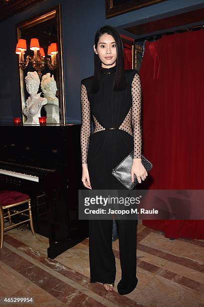 Ming Xi attends the Balmain Aftershow Dinner as part of the Paris Fashion Week Womenswear Fall/Winter 2015/2016 on March 5, 2015 in Paris, France.