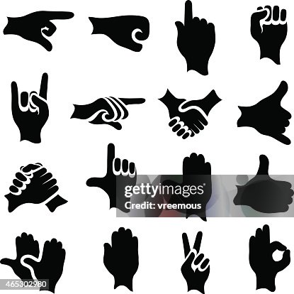 Getty Hand Sign Hand Sign Symbols High-Res Vector Graphic - Getty Images