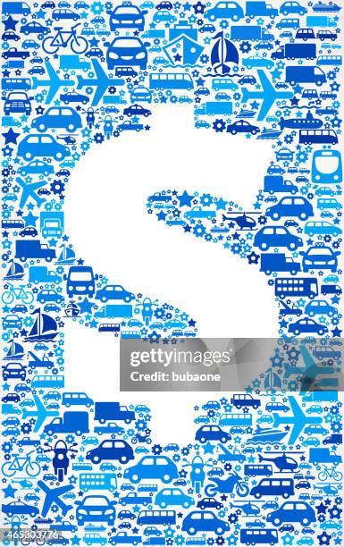 dollar sign on transportation royalty free vector art pattern - bus side stock illustrations