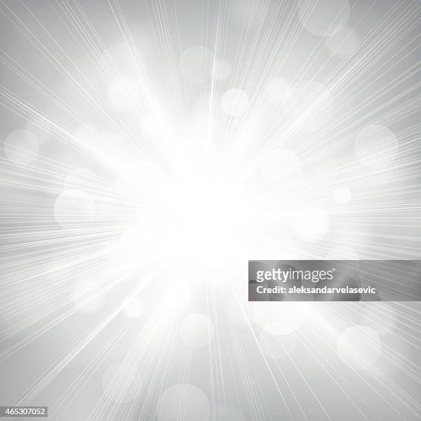 defocused lights burst background - sunbeam stock illustrations