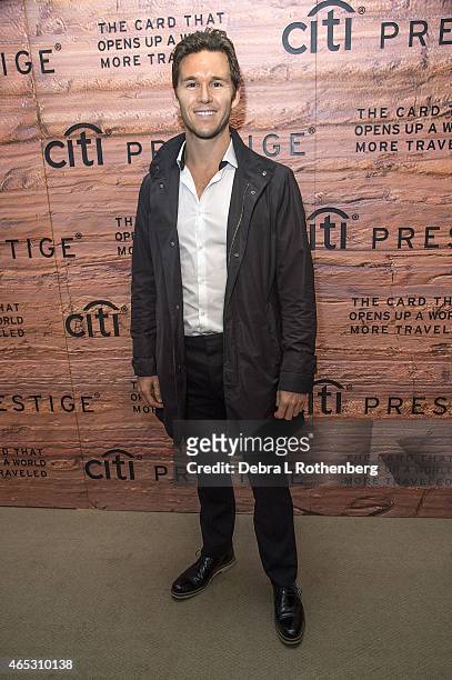 Actor Ryan Kwanten visits New York to share Australian experiences of his homeland in celebration of the elite travel benefits of the Citi Prestige...
