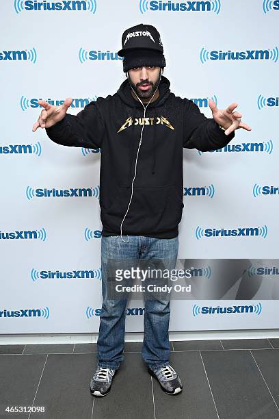 Recording artist Roosh Williams visits the SiriusXM Studios on March 5, 2015 in New York City.