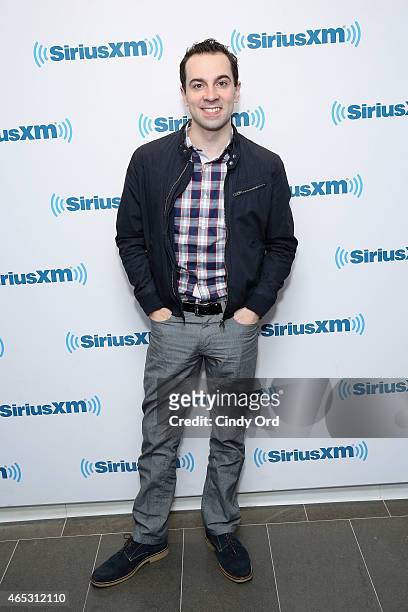 Actor Rob McClure visits the SiriusXM Studios on March 5, 2015 in New York City.