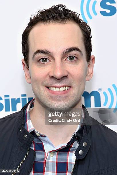 Actor Rob McClure visits the SiriusXM Studios on March 5, 2015 in New York City.