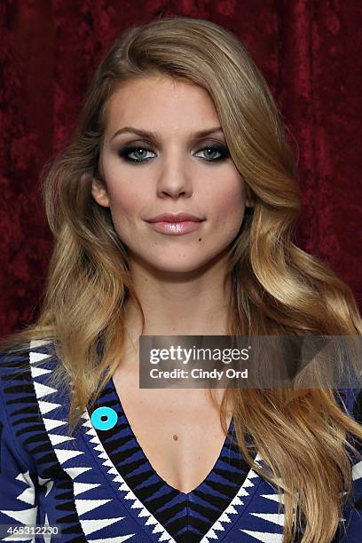 Actress AnnaLynne McCord visits the SiriusXM Studios on March 5, 2015 in New York City.