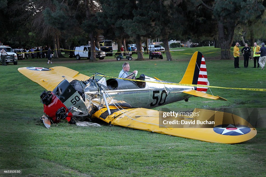 Harrison Ford Crashes His Vintage Airplane