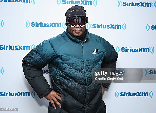 SiriusXM Morning Mash Up co-host Stanley T poses for a photo at the SiriusXM Studios on March 5, 2015 in New York City.