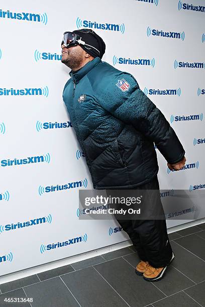 SiriusXM Morning Mash Up co-host Stanley T poses for a photo at the SiriusXM Studios on March 5, 2015 in New York City.