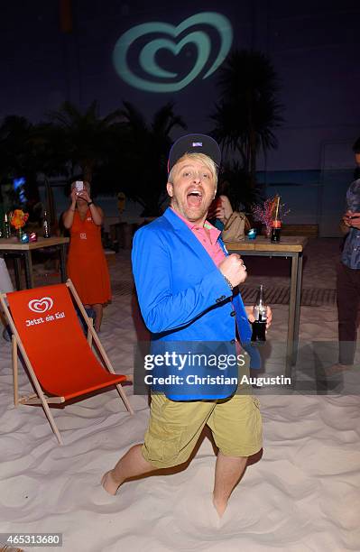 Ross Antony attends the Langnese 80th Anniversary Celebration at Beach Centre Wandsbek on March 5, 2015 in Hamburg, Germany.